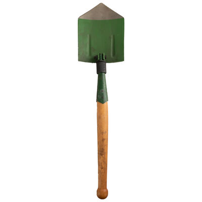 Romanian Folding Shovel w/Wooden Handle [8 Shovels/Unit]